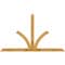 Ekena Millwork Richland Rough Sawn Timber Gable Bracket, Western Red Cedar, 84"W x 49"H x 2"D x 4"F, 14/12 Pitch GBW084X49X0204RIC00RWR - alternate 1